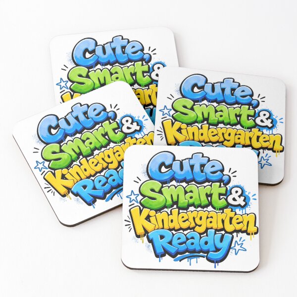 Item preview, Cute, Smart & Kindergarten Ready – Colorful Back to School designed and sold by MomParentADHD.
