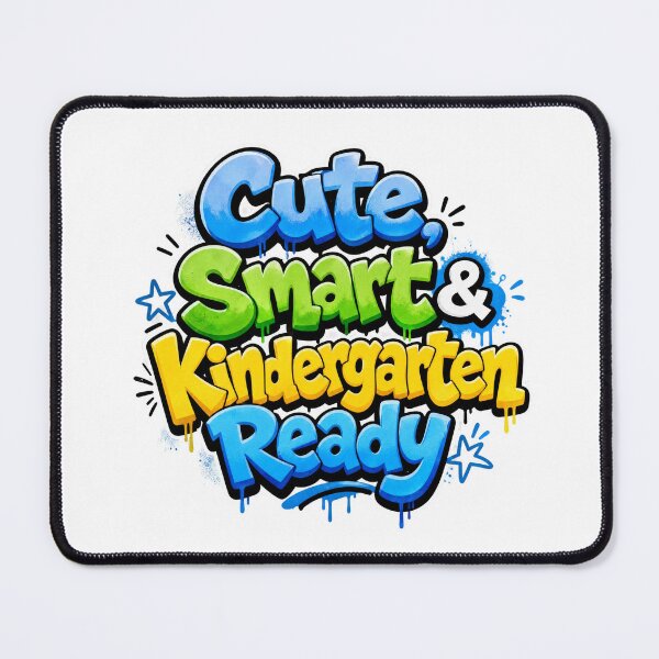 Item preview, Cute, Smart & Kindergarten Ready – Colorful Back to School designed and sold by MomParentADHD.