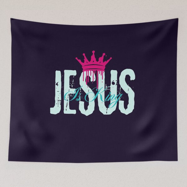 Item preview, Jesus Is King - Crucifixion Motivational Quotes  - Unique Gifts For Men - Dark Purple designed and sold by Doiemacreations.