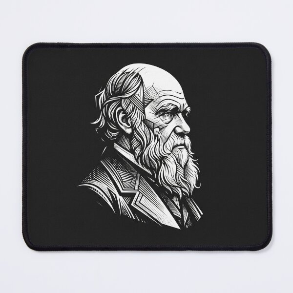 Item preview, Charles Darwin Portrait Vintage Engraving Style designed and sold by Owcomm.