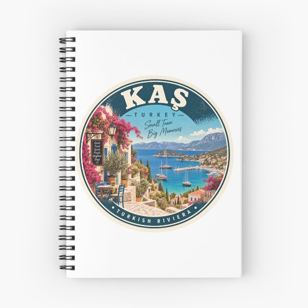Artikelvorschau, Kas Türkei Vintage-Reiseabzeichen – Retro-Souvenir für die Türkische Riviera entworfen und verkauft von DreamPaw Studio.
