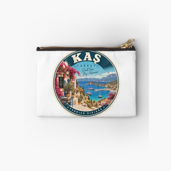 Item preview, Kas Turkey Vintage Travel Badge – Turkish Riviera Retro Souvenir designed and sold by DreamPaw Studio.