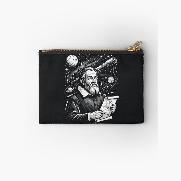 Item preview, Galileo Galilei Stargazing Space Explorer Portrait designed and sold by Owcomm.