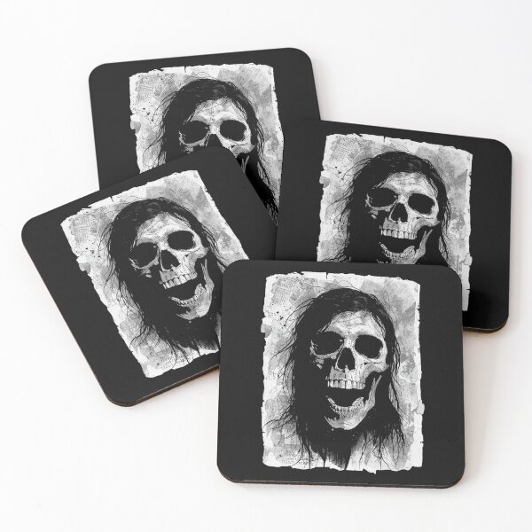 Item preview, Screaming Zombie Skull Grunge Horror Art designed and sold by ERODED SELF.