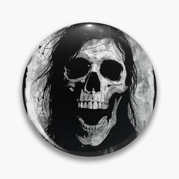 Item preview, Screaming Zombie Skull Grunge Horror Art designed and sold by ERODED SELF.