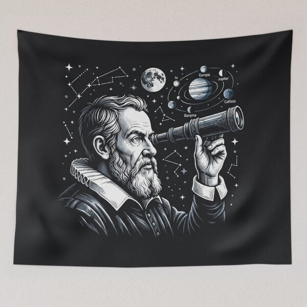 Item preview, Galileo Galilei Exploring The Night Sky designed and sold by Owcomm.