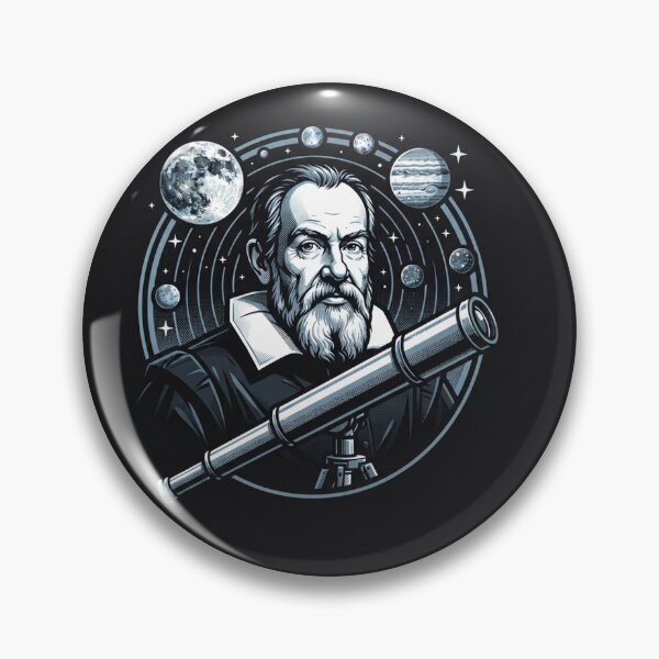 Item preview, Galileo Galilei Exploring The Cosmos With Telescope designed and sold by Owcomm.