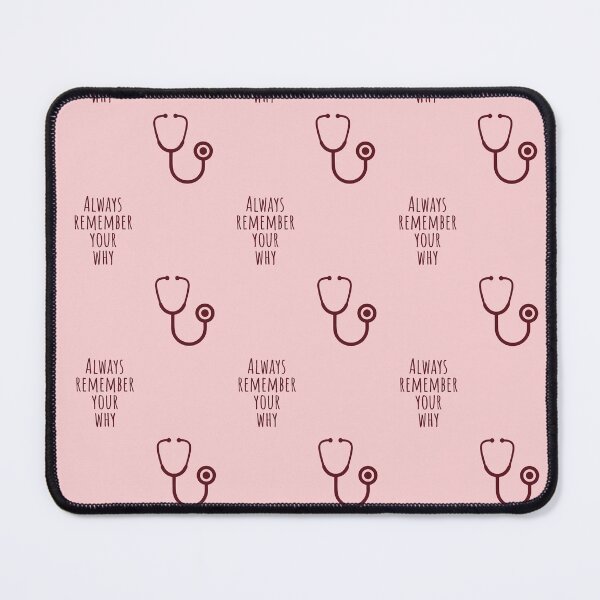 Item preview, Always Remember Your Why Nurse | Nurse Motivation Quote Stethoscope Pattern | Cute Nurse Graduation Gift | Doctor and Medical Student Inspiration | Nurse Practitioner Daily Motivation designed and sold by VivaFy.