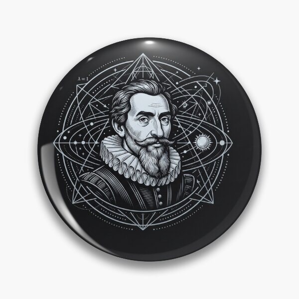 Item preview, Johannes Kepler Cosmic Astronomy Geometric Portrait designed and sold by Owcomm.