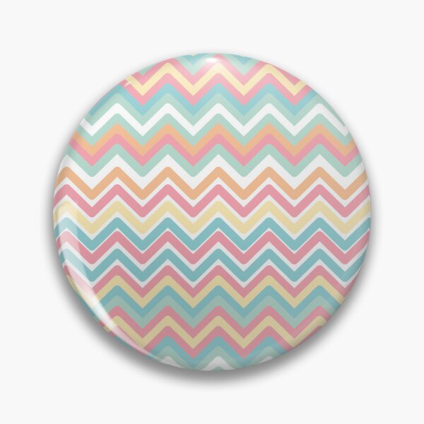 Item preview, Colorful Pastel Rainbow Zig Zags Pattern, Retro Style designed and sold by Angela Dow.