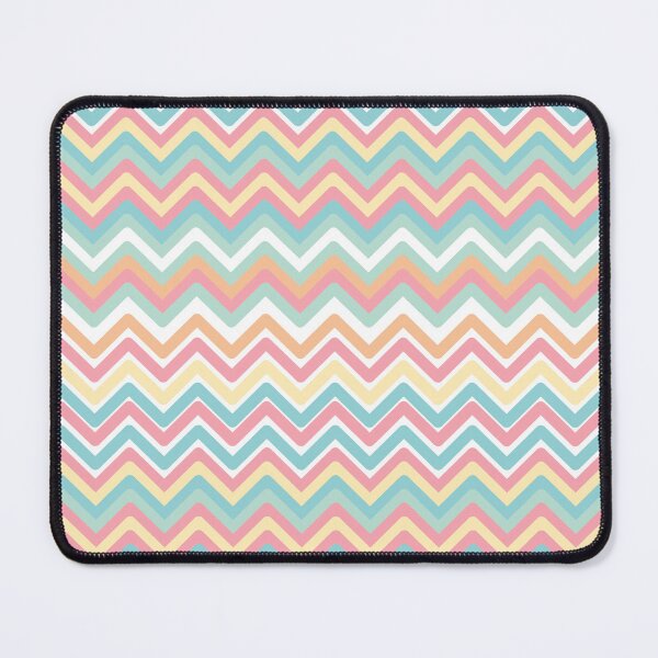 Item preview, Colorful Pastel Rainbow Zig Zags Pattern, Retro Style designed and sold by Angela Dow.