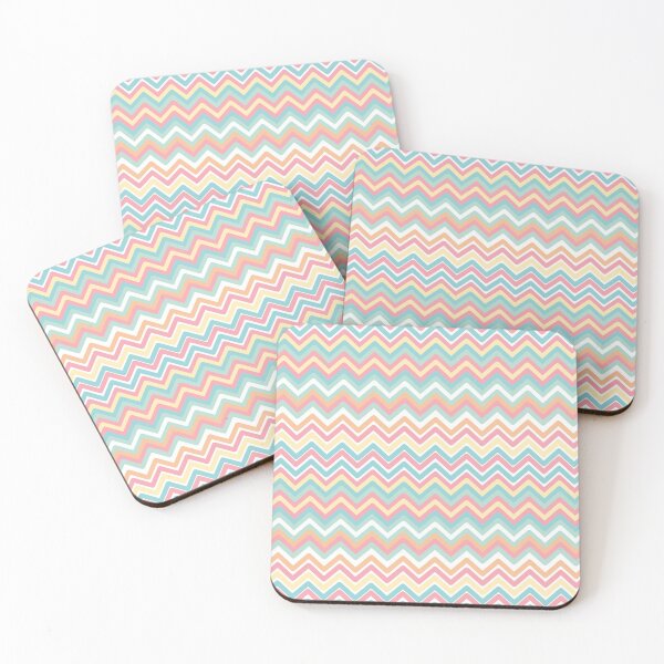 Item preview, Colorful Pastel Rainbow Zig Zags Pattern, Retro Style designed and sold by Angela Dow.