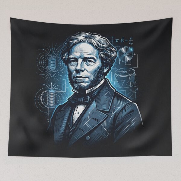 Item preview, Michael Faraday Blueprint Science Physics Portrait designed and sold by Owcomm.