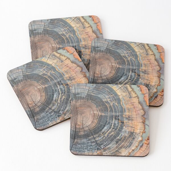 Item preview, Colorful Tree Ring Abstract Nature Art designed and sold by ShieldRockPrints.
