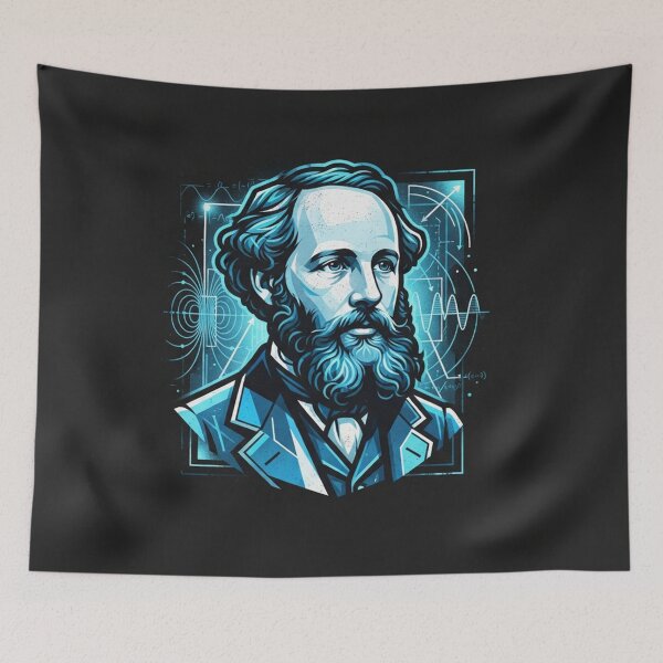 Item preview, James Clerk Maxwell Scientific Portrait Illustration designed and sold by Owcomm.