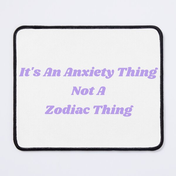 Item preview, Its An Anxiety Thing Not A Zodiac Thing Retro Purple Funny Quote designed and sold by Jelicint.