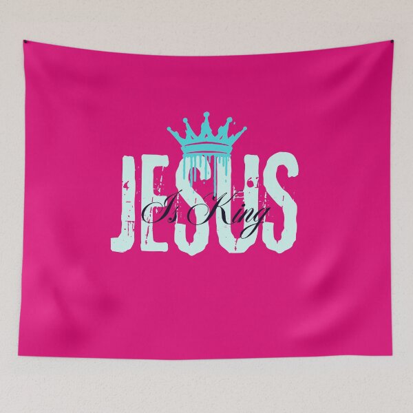 Item preview, Jesus Is King - Jesus Motivation Quote  - Unique Gifts For Women Pink designed and sold by Doiemacreations.
