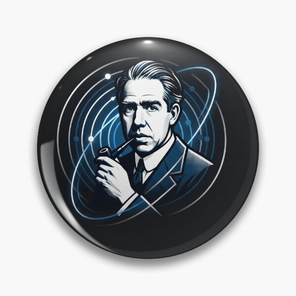 Item preview, Niels Bohr Quantum Physics Atomic Structure Portrait designed and sold by Owcomm.