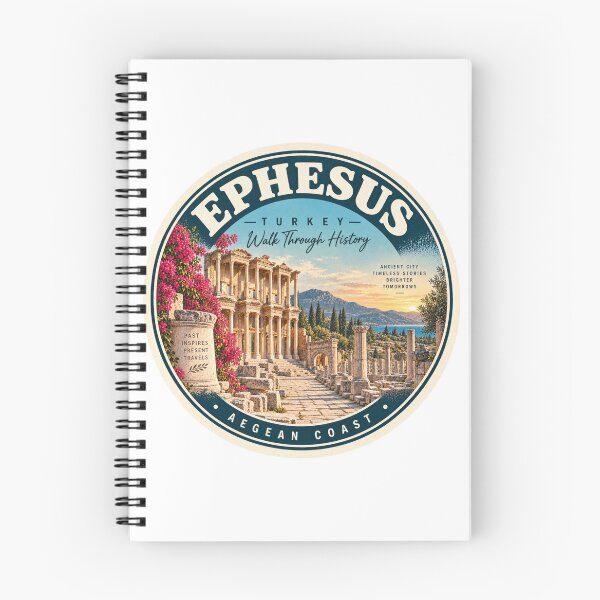 Item preview, Ephesus Turkey Vintage Travel Badge – Ancient City Retro Souvenir designed and sold by DreamPaw Studio.