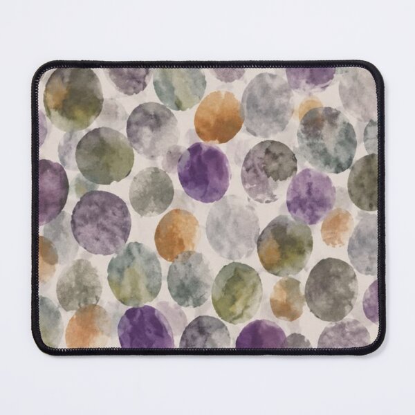 Item preview, Watercolor Dots in Green, Purple and Gray designed and sold by ZedColors.