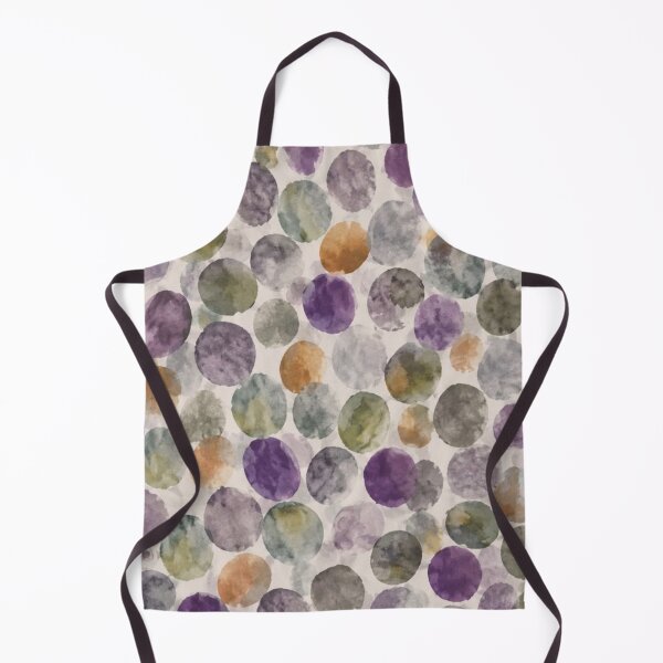 Item preview, Watercolor Dots in Green, Purple and Gray designed and sold by ZedColors.