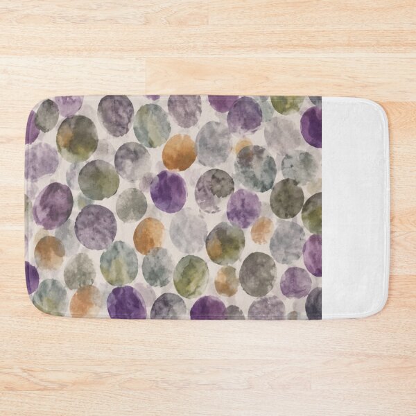 Item preview, Watercolor Dots in Green, Purple and Gray designed and sold by ZedColors.