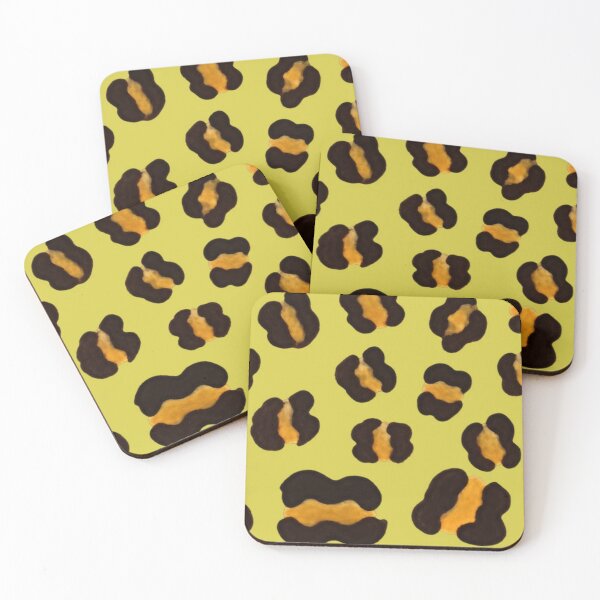 Item preview, Leopard Print Textile – Hand Painted Organic Rosettes designed and sold by annenambiro.