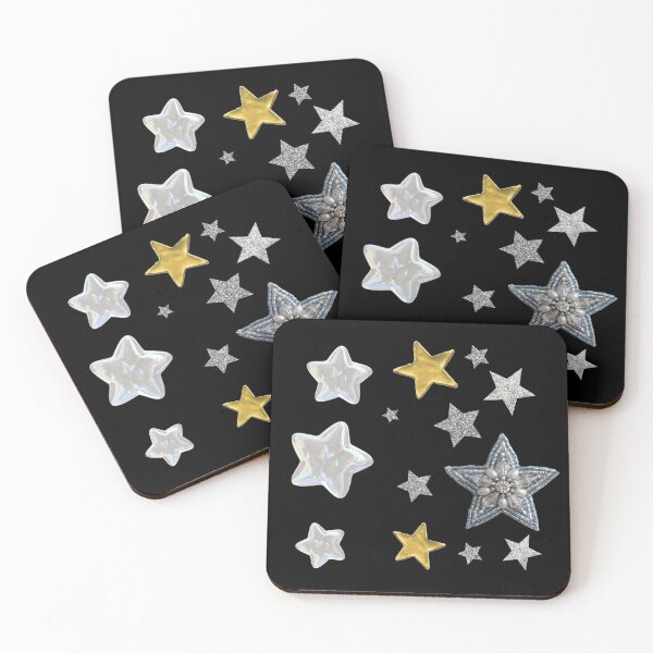 Item preview, Silver and gold star set designed and sold by CovenAndCo.