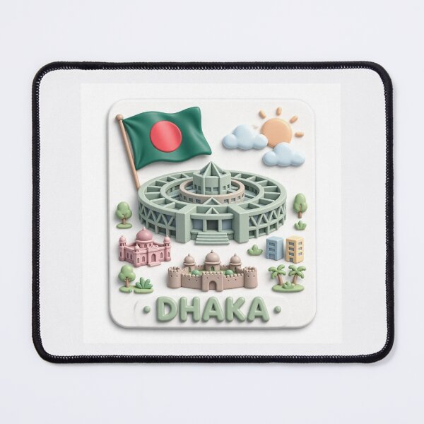 Item preview, DHAKA · Bangladesh National Parliament & Pink Palace 3D designed and sold by PaintMeWorld.
