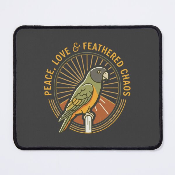 Item preview, Peace, Love & Feathered Chaos Senegal Parrot Lover designed and sold by PunchDrop.