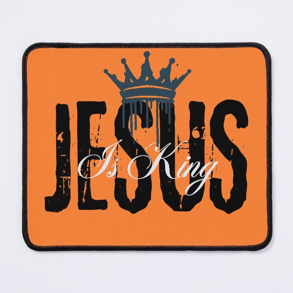 Item preview, Jesus Is King - Church Inspirtional Quotes - Valentine Gifts For Her Orange designed and sold by Doiemacreations.