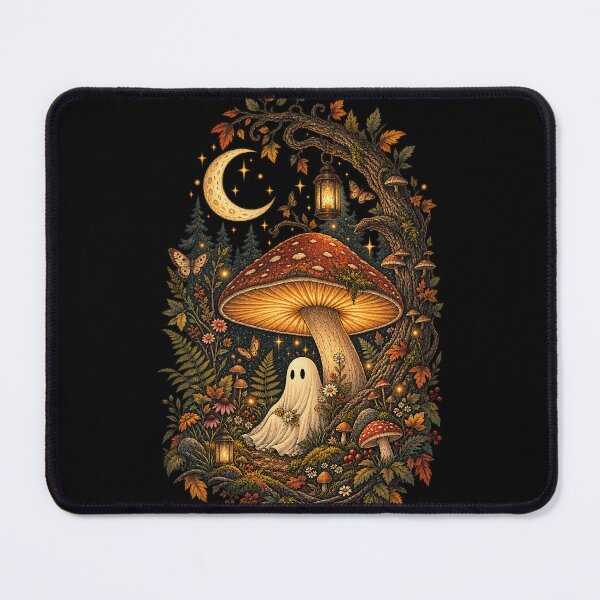 Item preview, Ghost Beneath the Giant Mushroom Forest Moon  designed and sold by SOUFIANE1991.