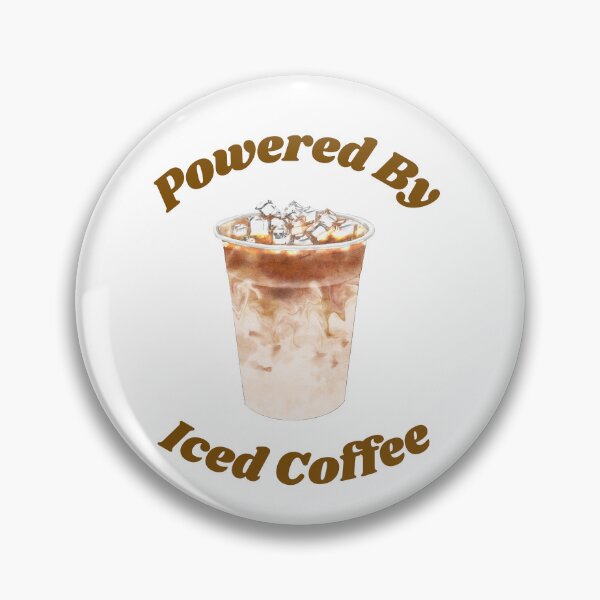 Item preview, Cute Retro Powered By Iced Coffee Aesthetic designed and sold by Jelicint.