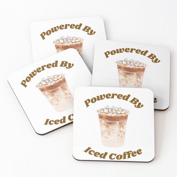 Item preview, Cute Retro Powered By Iced Coffee Aesthetic designed and sold by Jelicint.