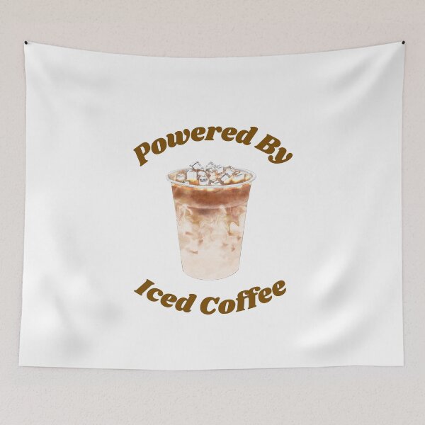 Item preview, Cute Retro Powered By Iced Coffee Aesthetic designed and sold by Jelicint.