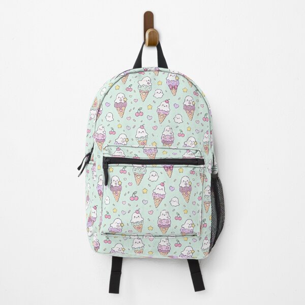 Item preview, Kawaii Ghost Ice Cream Pattern designed and sold by Soft Berry Studio.