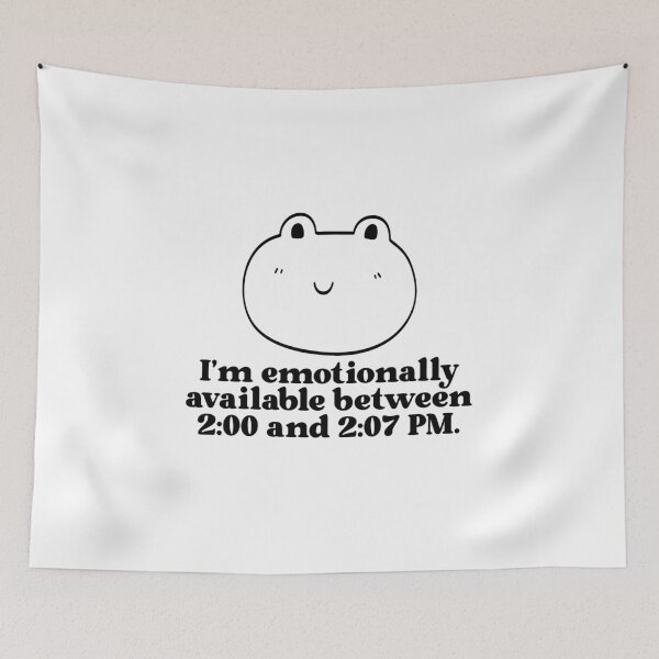 Item preview, Emotionally Available Between 2:00 and 2:07 PM designed and sold by jianina-alondra.