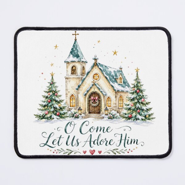 Item preview, O Come Let Us Adore Him Christmas Church designed and sold by DYAFLK.