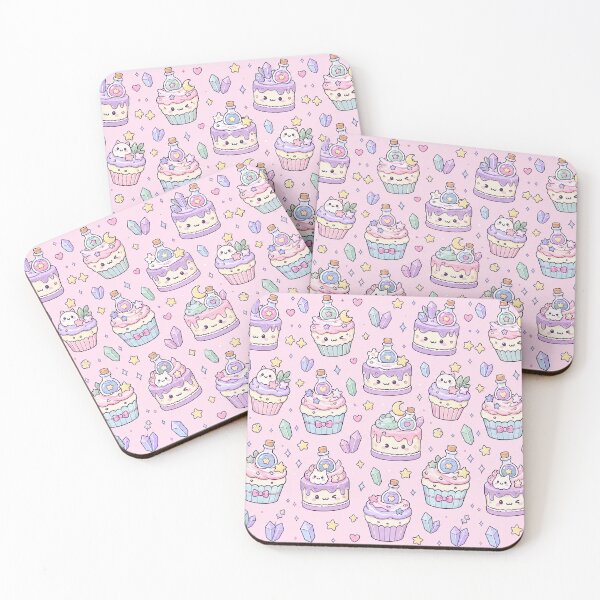 Item preview, Kawaii Potion Cake Pattern designed and sold by Soft Berry Studio.