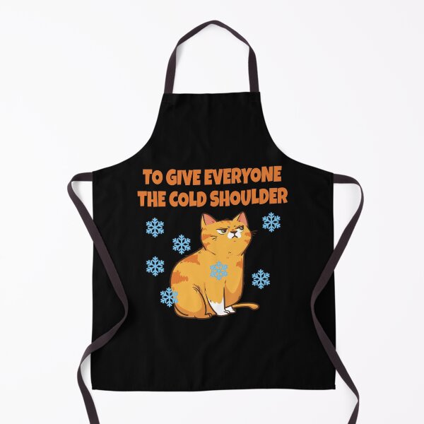 Item preview, To Give Everyone the Cold Shoulder – Sassy Cat Ignoring Everyone Funny Cat Pun designed and sold by WordPlayStudio.