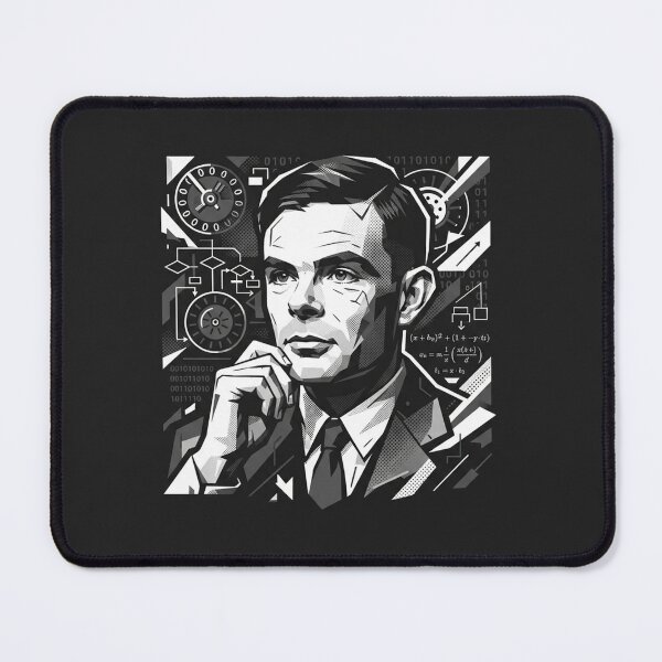 Item preview, Alan Turing Mathematical Genius Codebreaker Portrait designed and sold by Owcomm.