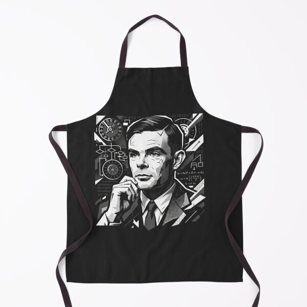 Item preview, Alan Turing Mathematical Genius Codebreaker Portrait designed and sold by Owcomm.
