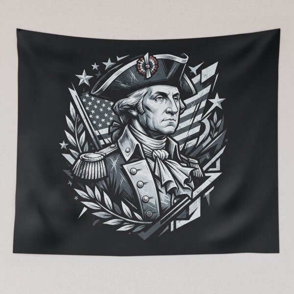 Item preview, George Washington American General Patriotic Graphic Portrait designed and sold by Owcomm.