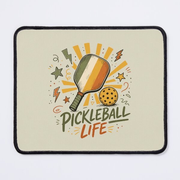 Item preview, Pickleball Life Doodle - Hand Drawn Paddle Art - Mens Retro Aesthetic Sports Gift designed and sold by BelievingCreates.