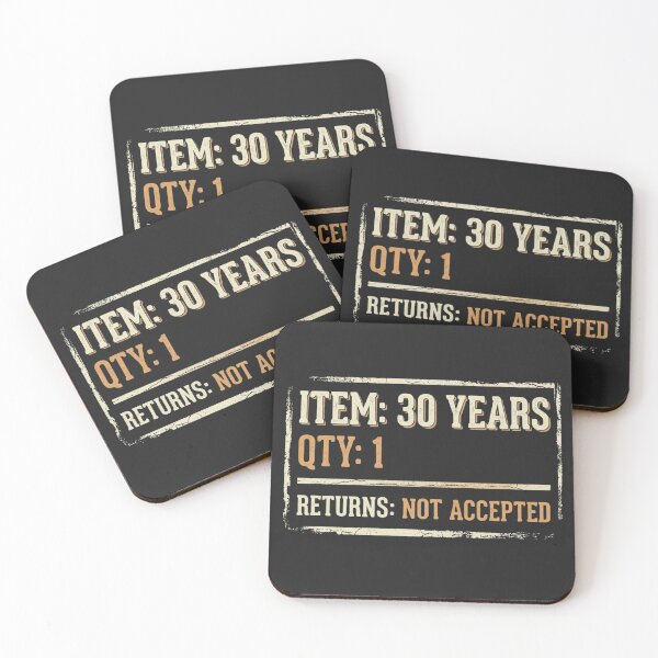 Item preview, 30th Birthday Receipt T-Shirt | Funny "Item 30 Years Qty 1 Returns Not Accepted" Shirt | Turning 30 Gift | Dirty Thirty Tee designed and sold by abdelhamid85.