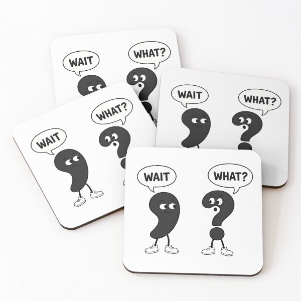 Item preview, Wait What Funny Comma Question Mark Design designed and sold by TshirtsOnline-.