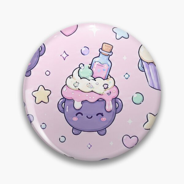 Item preview, Kawaii Cauldron Cupcake Pattern designed and sold by Soft Berry Studio.