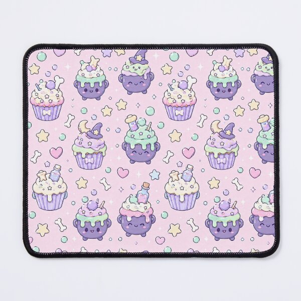 Item preview, Kawaii Cauldron Cupcake Pattern designed and sold by Soft Berry Studio.