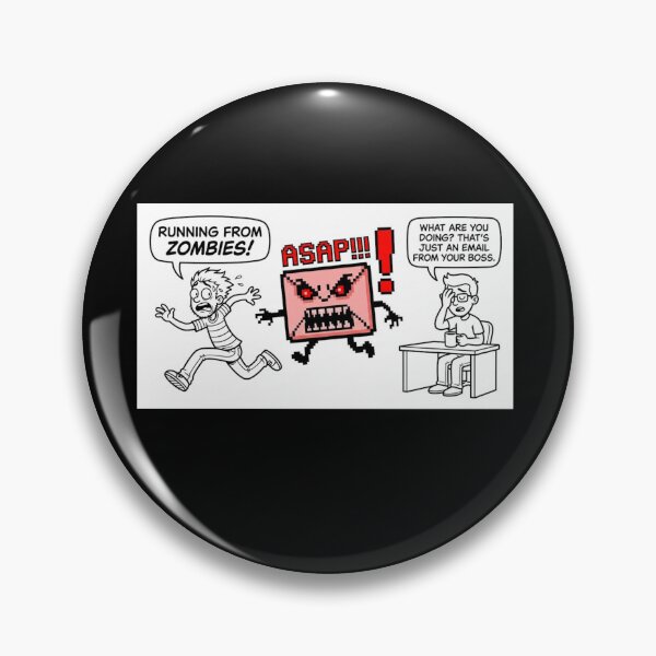 Item preview, Running From Zombie Funny Funny Office Email Humor  designed and sold by AlinaTales.