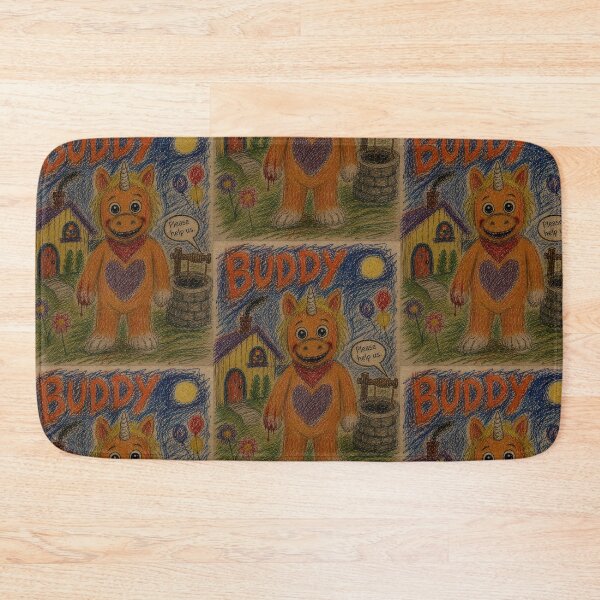 Artikelvorschau, Gruselige Kinderzeichnung von Buddy mit Buntstiften (ES IST BUDDY! JUHU!) entworfen und verkauft von Soulfate.